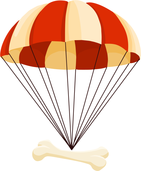 Парашютист мультяшный
