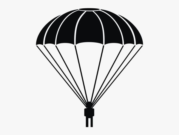 Парашютист силуэт