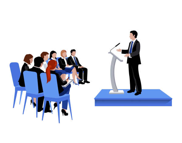 Публичное выступление человечки