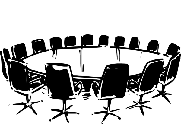 Заседание круглого стола рисунок