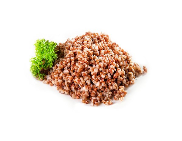 Гречка на белом фоне