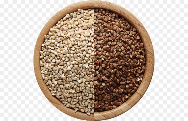 Гречневая крупа на прозрачном фоне