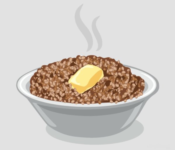 Тарелка с кашей для детей