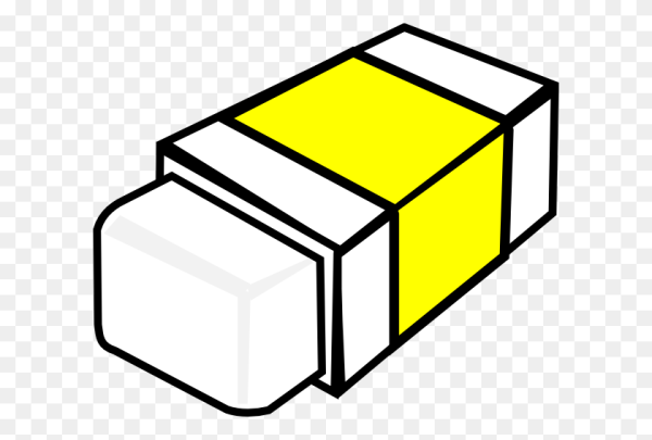 Стирательная резинка без фона