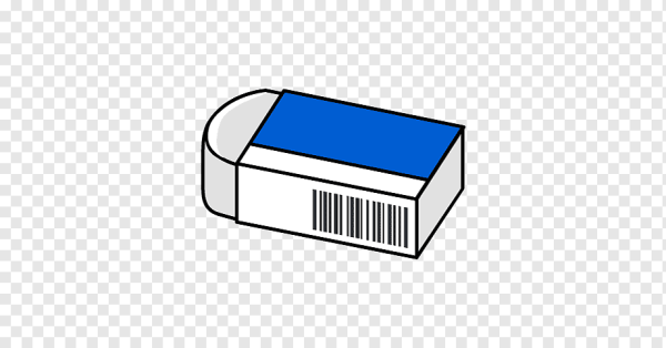 Стирательная резинка без фона