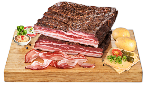 Бекон грудинка сырокопченый