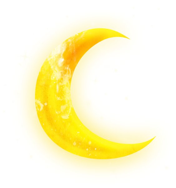 Месяц на белом фоне