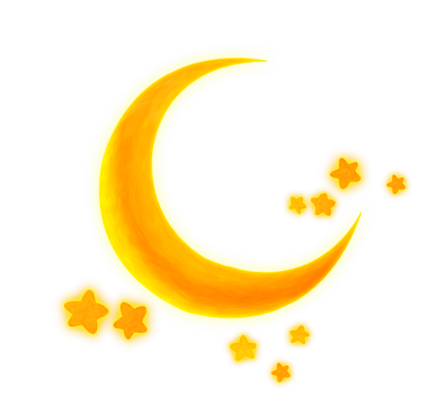 Месяц на белом фоне