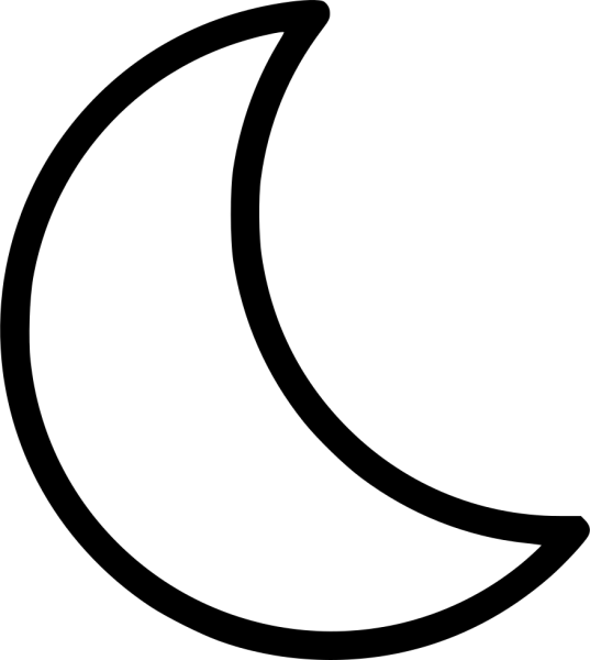 Месяц без фона