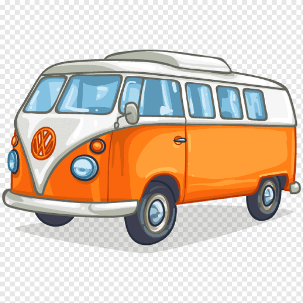 Мультяшный микроавтобус