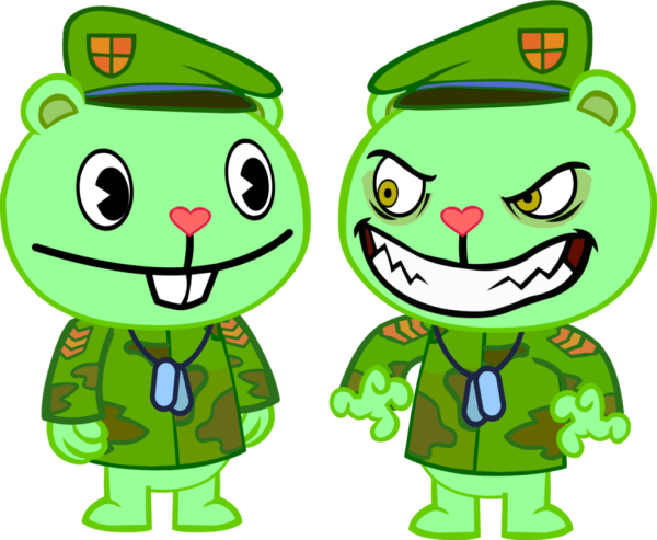 Happy Tree friends персонажи Флиппи