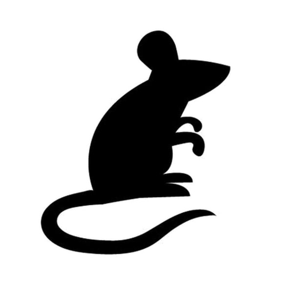 Мышь силуэт