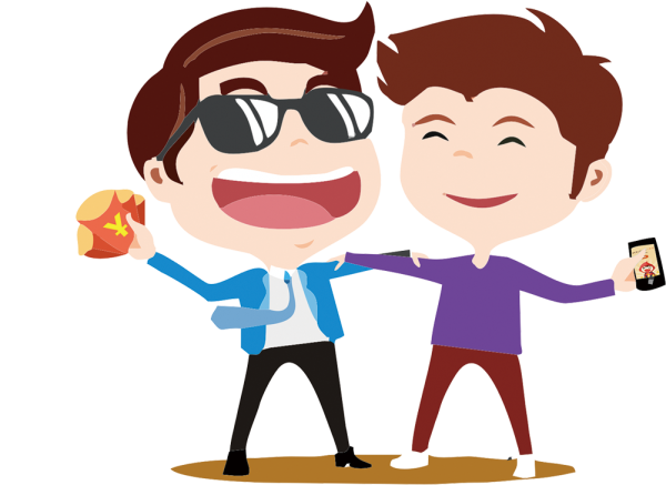 Школьники мультяшные