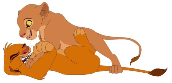 Король Лев Симба и Нала