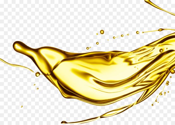 Подсолнечное масло на прозрачном фоне