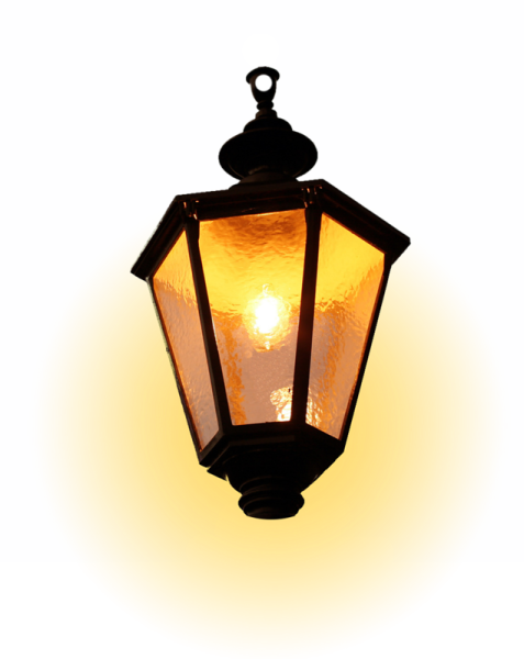 Фонарь на прозрачном фоне