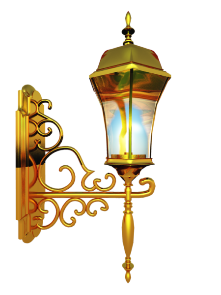 Фонарь на прозрачном фоне