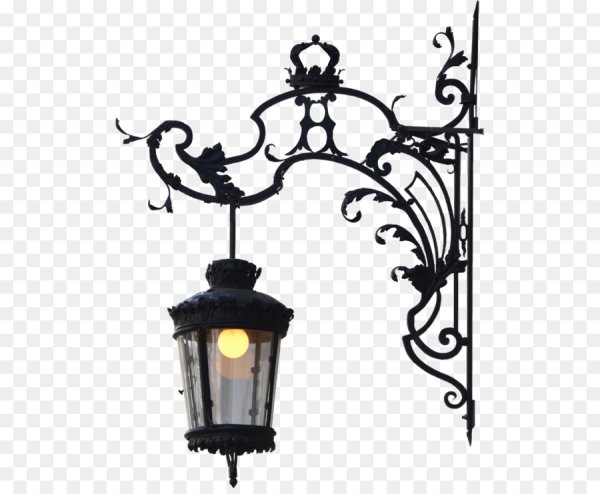 Фонарь на белом фоне