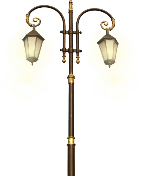 Фонарный столб на прозрачном фоне