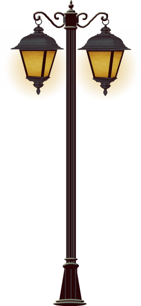 Фонарный столб с узорами