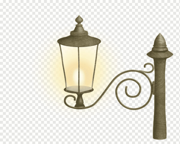 Фонарь на прозрачном фоне