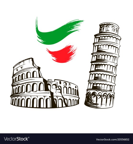 Итальянский флаг в круге