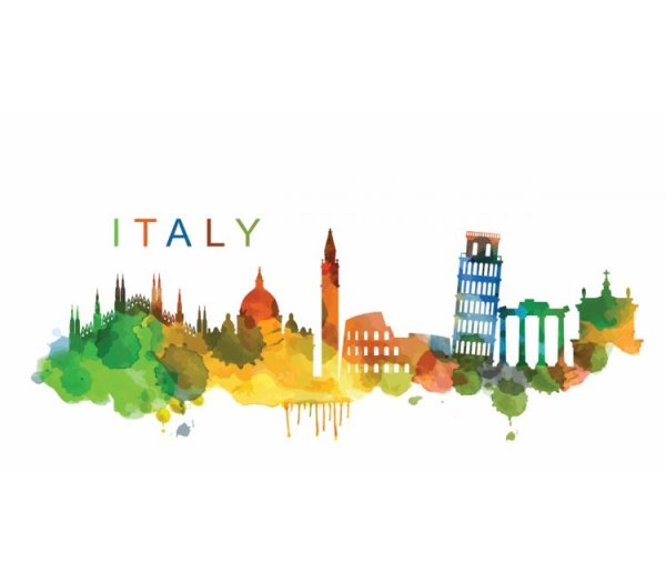 Поездка в Италию клипарт