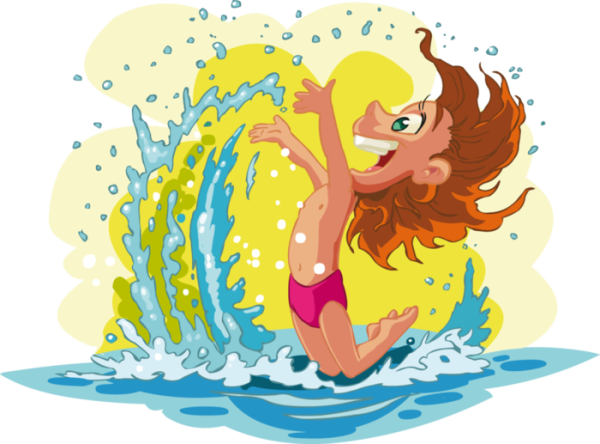 Мультяшные девочки на море