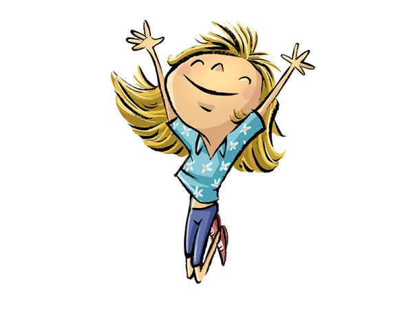 Счастливый человек иллюстрация