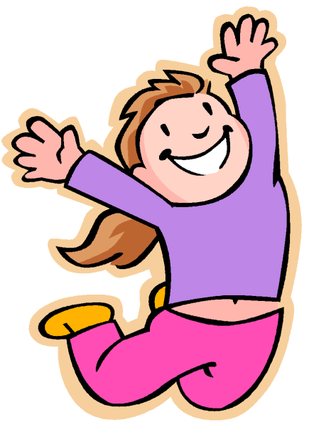 Мультяшка радуется