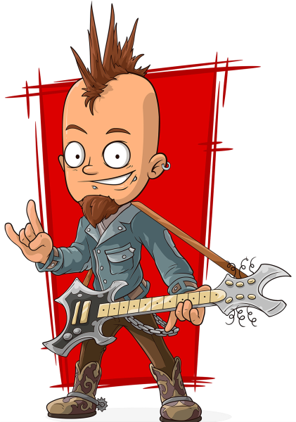 Мультяшный рокер