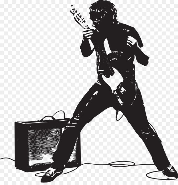 Силуэт рокера