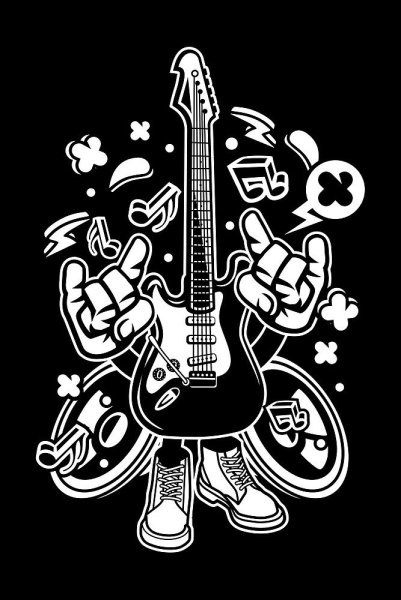 Рок знаки гитары