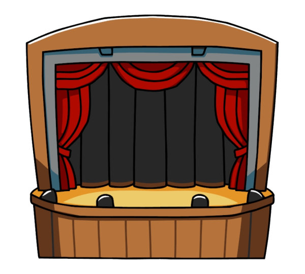 Сцена мультяшная