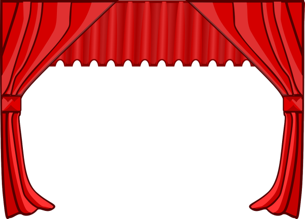 Театральный занавес на прозрачном фоне