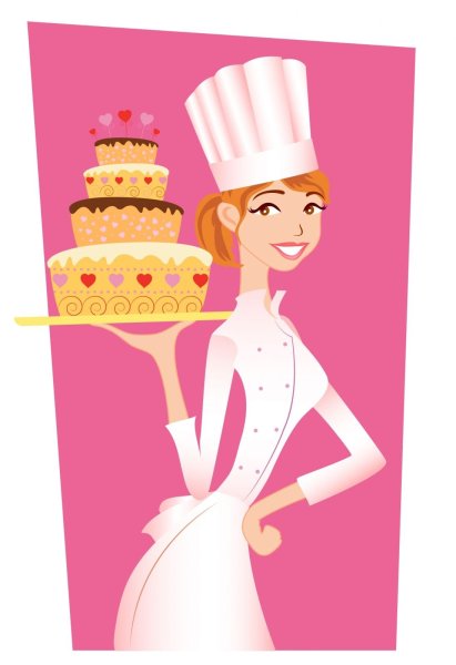 Мультяшное пирожное с глазками