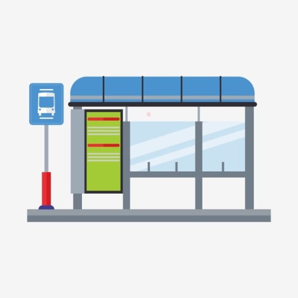 Автобусная остановка для детей