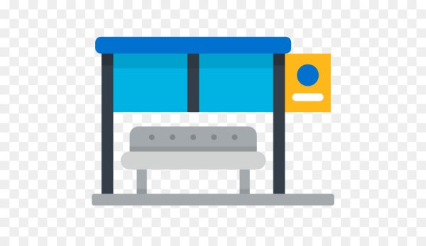 Автобусная остановка без фона