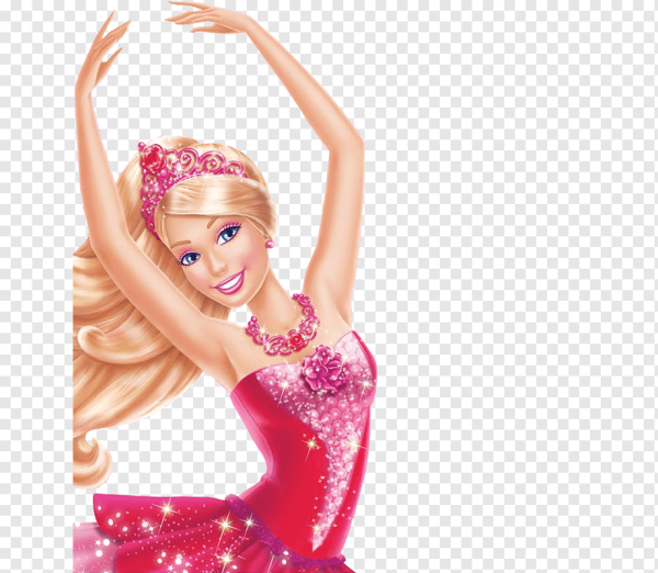 Кукла Барби на белом фоне