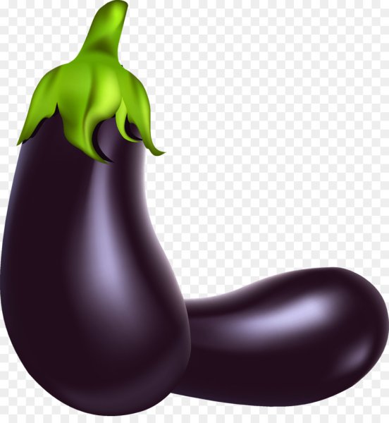 Баклажан на прозрачном фоне
