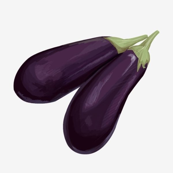 Фиолетовый баклажан вектор