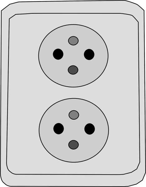 Розетка нарисованная