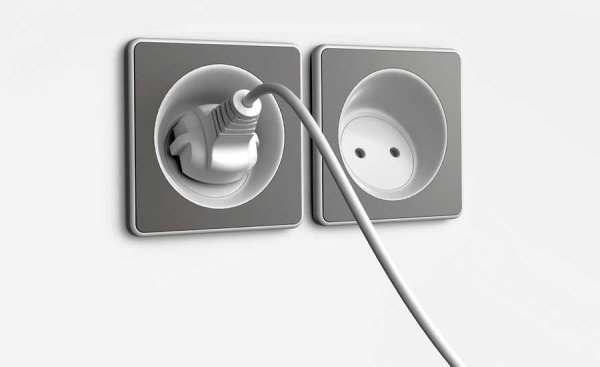 Розетка на прозрачном фоне