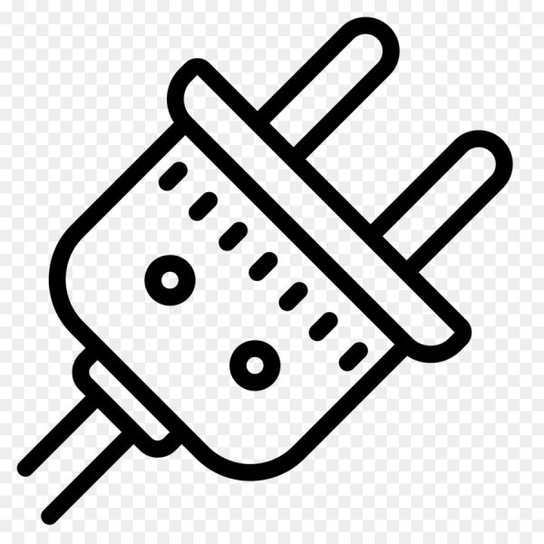 Пиктограмма вилка розетка