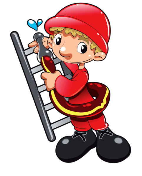 Пожарный мультяшный