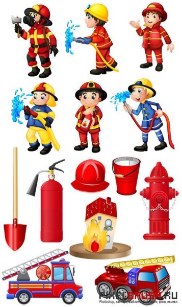 Атрибуты пожарного для детей