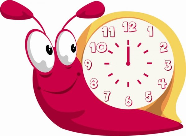 Часы мультяшка