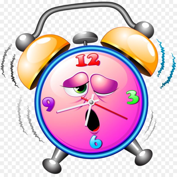 Будильник на прозрачном фоне