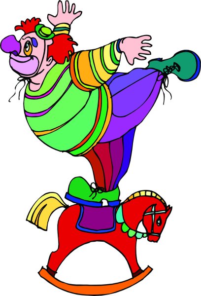 Клоун мультяшный