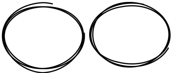 Круг нарисованный маркером